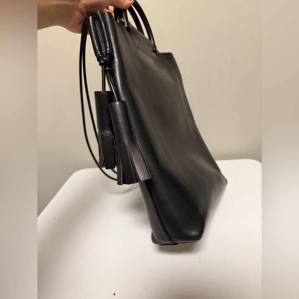 BUILDING BLOCK Business Bag : Black Leather - Picture 5 of 14